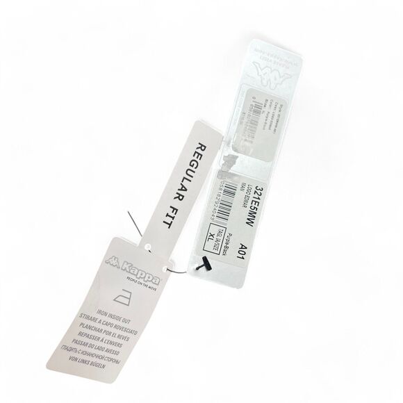 Kappa Purple Black All Over Print Logo Edmar Fleece Men's Jogger Pants Size XL - Picture 9 of 9